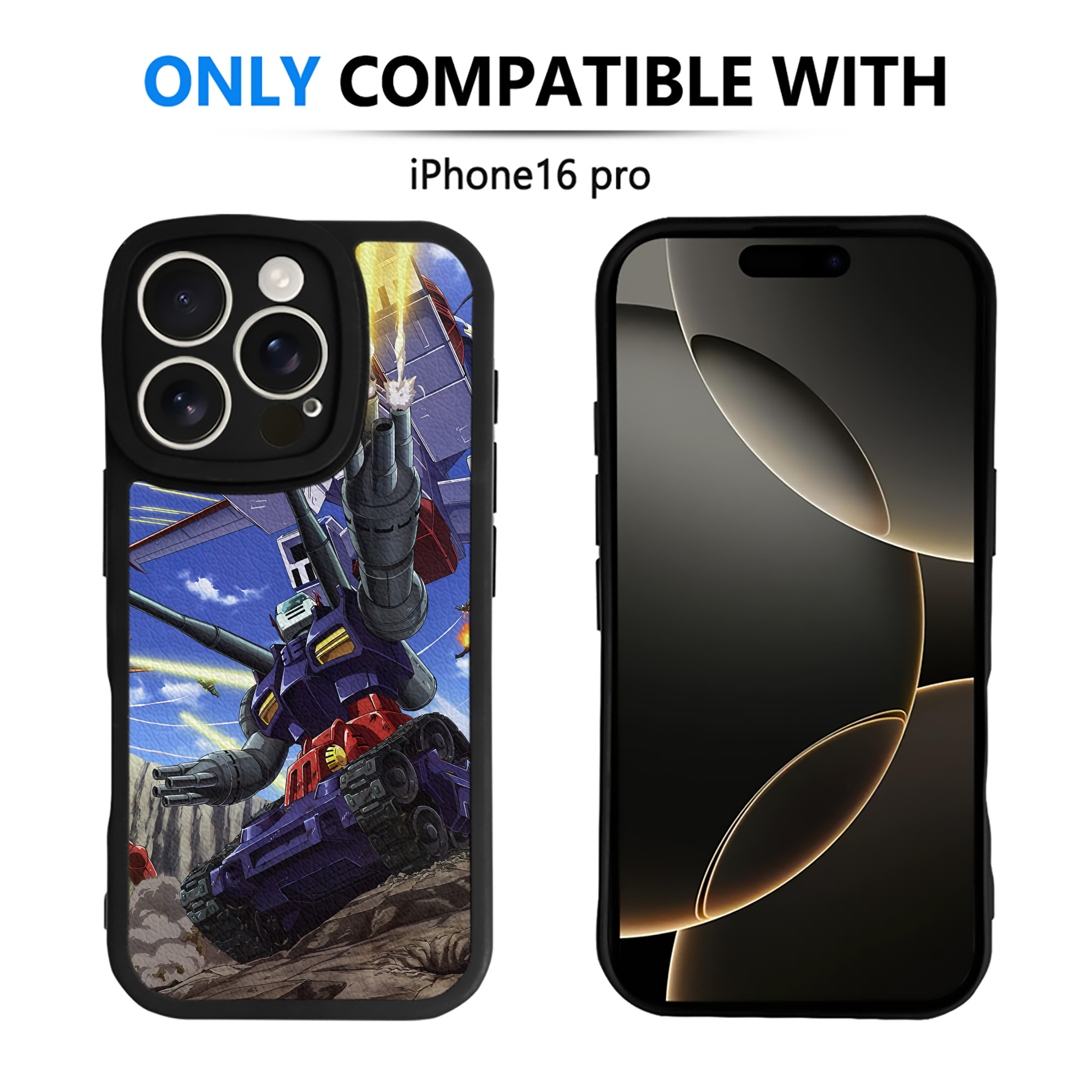 （画像用） 機動戦士ガンダム Mobile Suit Gundam 【iPhone 16シリーズ対応】シリコンスマホケース（レザー調） 材質：シリコン